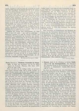 276-277 [Rezension] Harnack, Adolf von, Einführung in die alte Kirchengeschichte