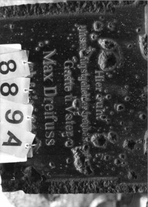 Grabstein 889 [Hahn S. 56 Grab-Nr. 1870]: Grabstein 889A [Hahn S. 56 Grab-Nr. 1870]