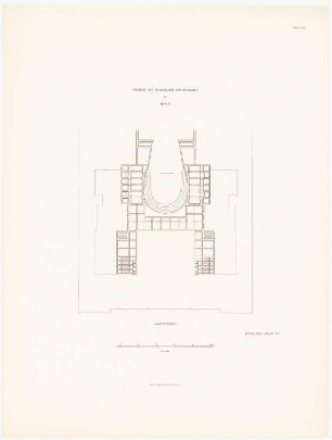 Königliche Oper, Berlin-Tiergarten: Grundriss 1.Amphitheater