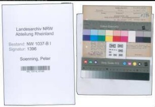 Entnazifizierung Peter Soenning , geb. 29.04.1900 (Drucker)