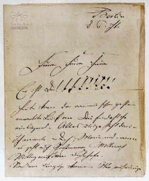 Brief Gustav Lilienthals an seine Mutter