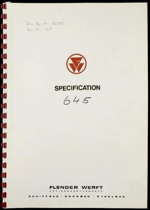 Specification for a 10,000 tons Floating Dock (Caisson Type)