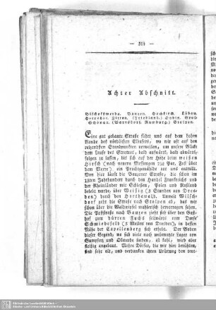 8. Bischofswerda. Bauzen. Hochkirch. Löbau. Herrnhut. Zittau. (Friedland.) Oybin. Groß-Schönau. (Warnsdorf. Rumburg.) Stolpen