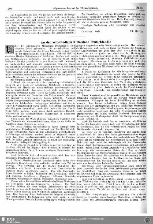An den selbständigen Mittelstand Deutschlands!
