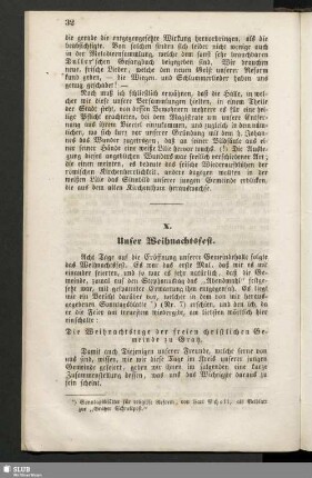 X. Unser Weihnachtsfest