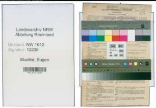 Entnazifizierung Eugen Mueller , geb. 09.05.1901 (Kaufmann)