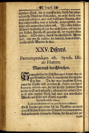 XXV. Discurs.