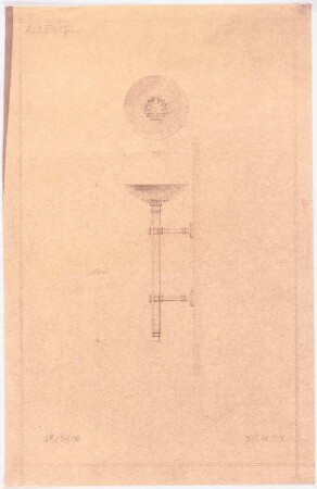 Villa von der Heydt, Berlin-Tiergarten Umbau: Wandlampe am Eingang: Ansichten 1:10