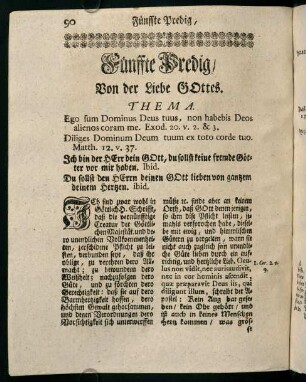 90-109, Fünffte Predig. Von der Liebe Gottes
