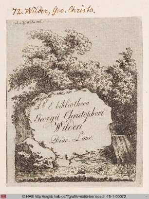 Exlibris des Georg Christoph Wilder