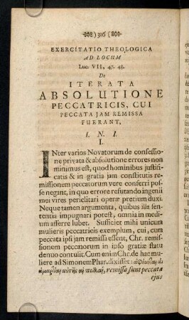 316-370, Exercitatio Theologica Ad Locum