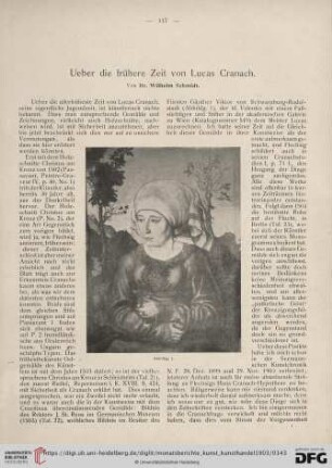 3: Ueber die frühere Zeit von Lucas Cranach