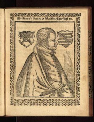 Christianus/ Hertzog zu Sachsen/ Churfürst/ etc.