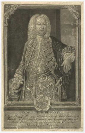 Gasc, Anna Rosina de (Vorlage): Porträt Samuel Frhr. von Cocceji