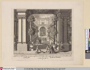 Inwendiger Prospect der Orangerie und zwar der mittleren Allee derselben in Saltzthalen