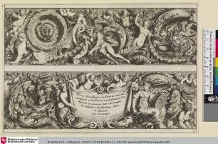 Frizes Feuillages ou Tritons marins antiques et modernes nouvellement
