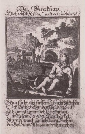 Bergknappe, Stich, Weigel 1698