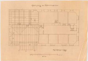 Rathaus, Göttingen: Alter Zustand: Grundriss Obergeschoss 1:100
