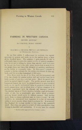 Farming in Western Canada