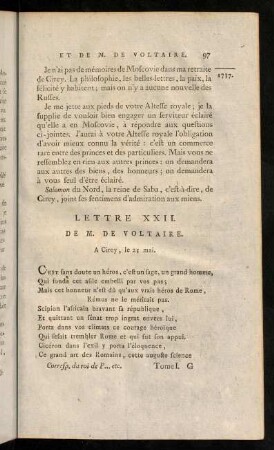 97-103, Lettre XXII.-XXIII.