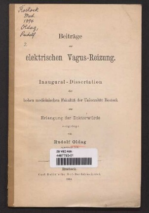 Beiträge zur elektrischen Vagus-Reizung