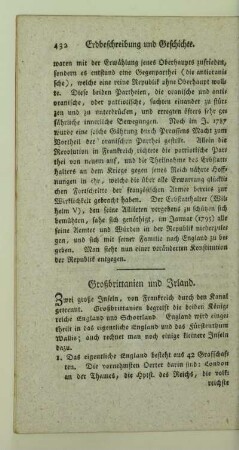 Großbritannien und Irland