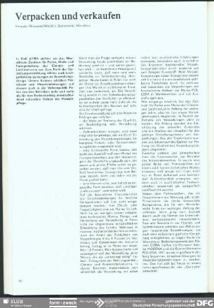 Verpacken und verkaufen