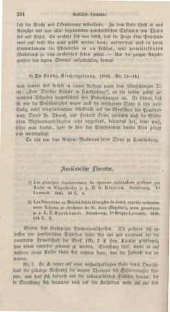 244-247 Ausländische Literatur