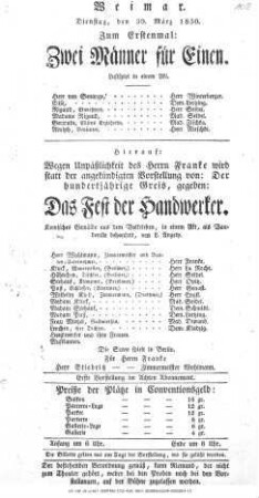 Zwei Männer für Einen