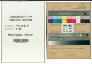 Entnazifizierung Heinrich Horstkoetter , geb. 02.02.1900 (Landwirt)