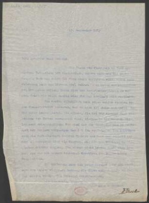 Brief an Hans Dechend : 13.09.1913