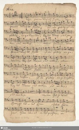 [Basso; Aria: Aller Frommen Wunsch und Hoffen]