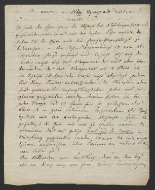 Brief an F. H. von der Hagen, Nagyugróc (Veľké Uherce), 7. Juli 1820