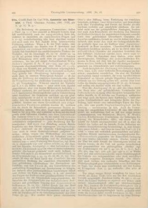 449-453 [Rezension] Otto, Carl Wilhelm, Commentar zurm Römerbrief. I. Teil