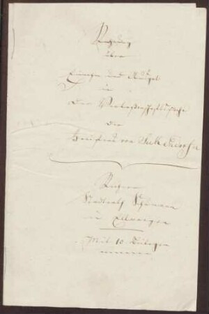 Rechnungen in der Verlassenschaftssache der Caroline von Seckendorff, Mutter des Eduard von Seckendorff, 1840