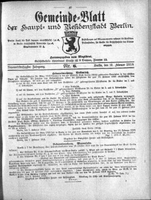 1918,6: Nr. 6, 10. Februar 1918