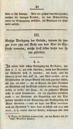 III. Ruhige Darlegung der Gründe, warum ...