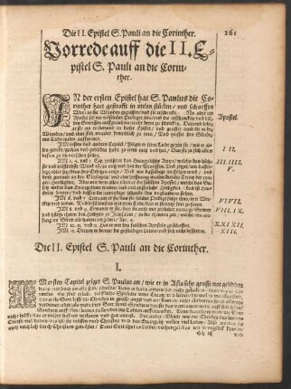 Vorrede auff die II. Epistel S. Pauli an die Corinther.