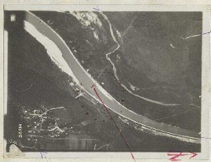 Fähre bei Ismaning mit Nordwest-Teil von Ismaning (1000 m)