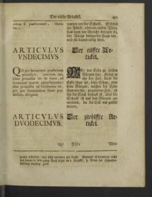 Articulus XI. - XX.