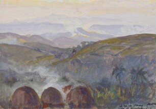 Blick vom Dschang auf die Bambuto-Berge : Blick von der Militärstation Dschang auf die Bambuto-Bergee