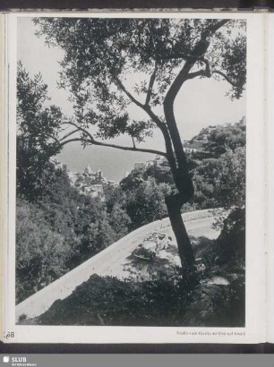 Straße nach Ravello mit Blick auf Amalfi