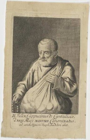 Bildnis des Felix Cappucinus de Cantalicio