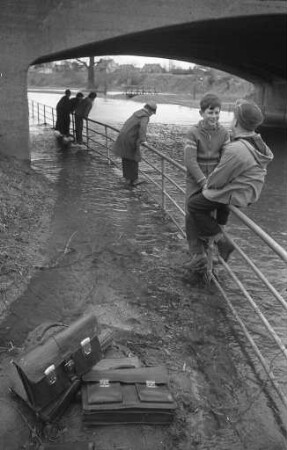 Albhochwasser bei Grünwinkel.