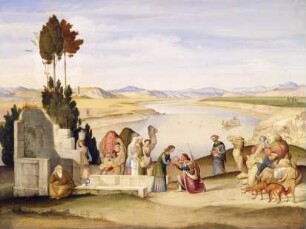 Rebekka und Elieser am Brunnen