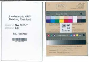 Entnazifizierung Heinrich Titt , geb. 11.12.1895 (Betriebsassistent)