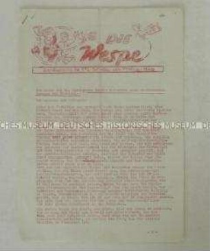 Hektografierte Betriebszeitung der illegalen KPD-Betriebsgruppe der Völklinger Hütte u.a. zum Lohnkampf und zum Vietnam-Krieg
