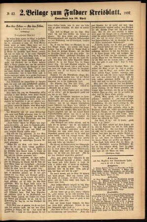 Vierte Ausgabe vom Donnerstag, den 08. April 1897.