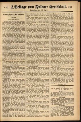 Vierte Ausgabe vom Donnerstag, den 08. April 1897.