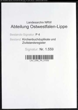 Kirchenbuchduplikate der katholischen Gemeinde (GHT 1860-1862). (Gemeinde: Benninghausen, katholische Gemeinde)